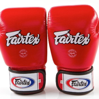Fairtex BGV1 Боксерские Перчатки Тайский Бокс Красные
