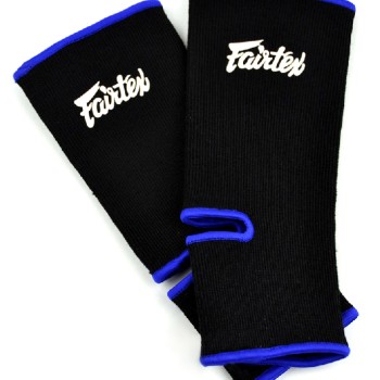 Fairtex AS1 Суппорт Голеностопа Тайский бокс Черный Синий Кант