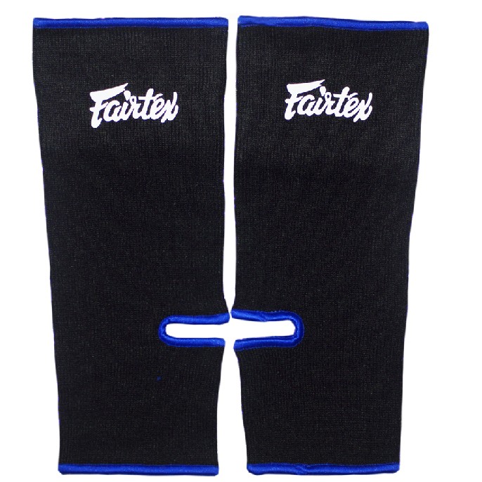 Fairtex AS1 Суппорт Голеностопа Тайский бокс Черный Синий Кант