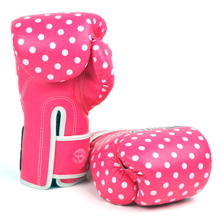Fairtex BGV14 Боксерские Перчатки Тайский Бокс "Vintage Art Polka Dot 1854"