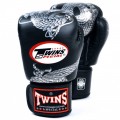 Twins Special  FBGVL3-23 Боксерские Перчатки Тайский Бокс Черно-Серебряные