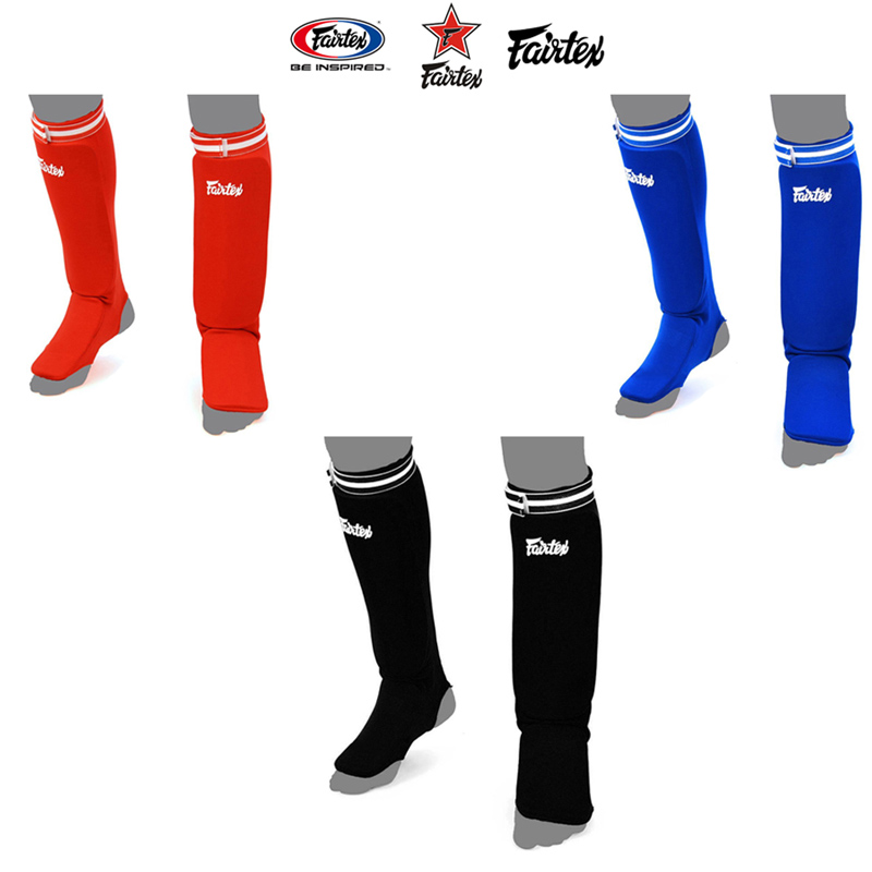 Fairtex SPE1 Защита Голени "Elastic Shin Pads" Красный