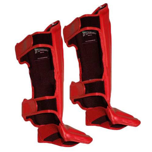 Twins Special SGL10 Защита Голени Тайский Бокс Красный 